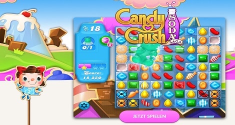 Die besten King Spiele - mit dabei ist Candy Crush Soda Saga