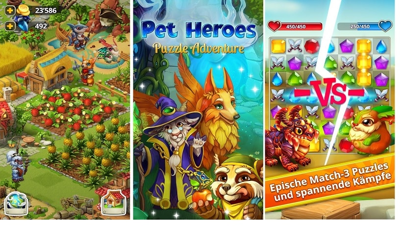 Pet Heroes Puzzle Adventure