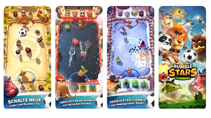 Kostenlose Spiele-Apps - das sind Bilder zum Spiel Rumble Stars Fußball