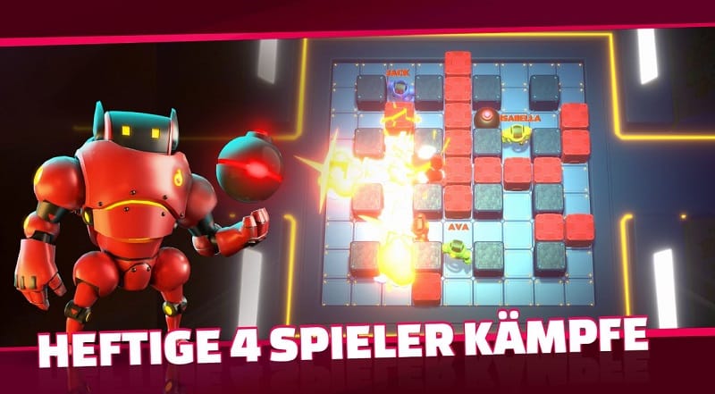 Bomb Bots Arena bietet euch verschiedene Spielmodi