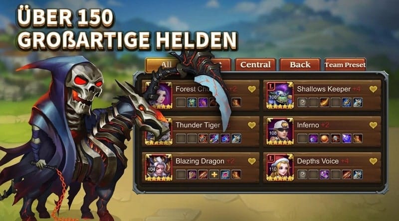 Heroes Charge bietet euch mittlerweile über 150 verschiedene Helden