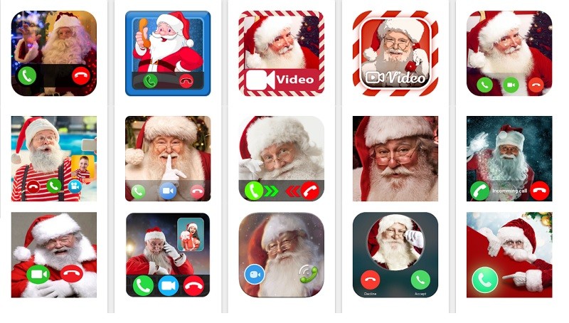 Kostenlose Spiele-Apps - das sind Bilder zum Spiel call santa