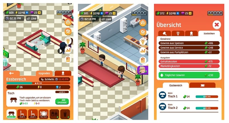  Idle Restaurant Tycoon - Screenshots aus dem Spiel