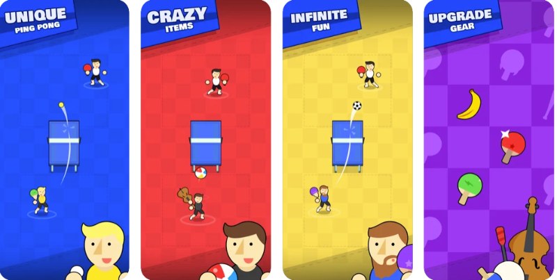 Das sind die offiziellen Screenshots der iOS-Version des Spiels Pongfinity Duels