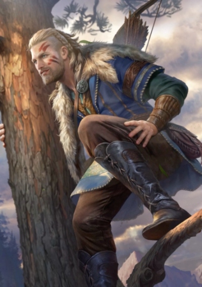 Das ist Brandr, einer der Helden des Spiels Vikingard