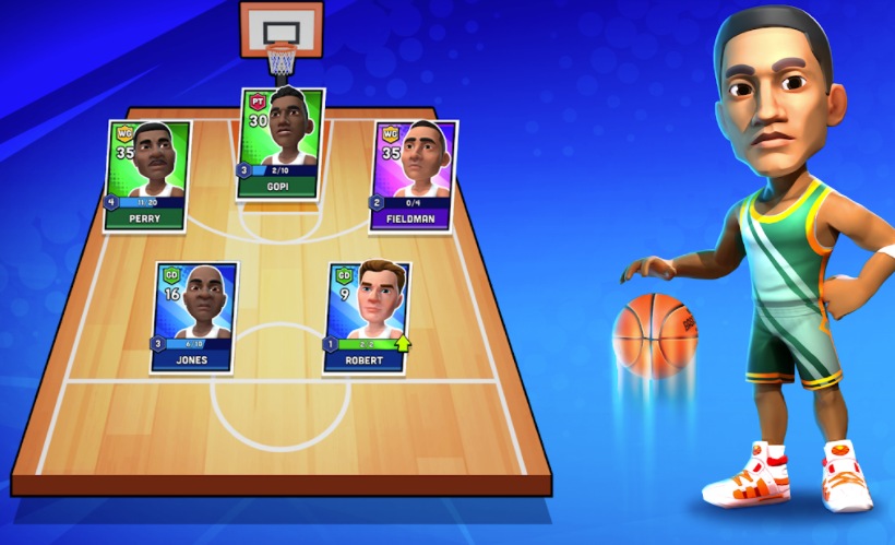 Mini Basketball: Stellt euer Team nach euren Taktikwünschen zusammen
