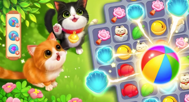 Die besten Spiele Apps im Frühjahr 2022: Kitten Match wird von vielen SpielerInnen geliebt - Katzen funktionieren immer