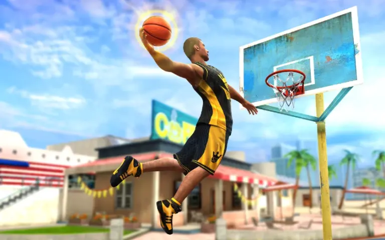 Wie ihr dem Ball in Basketball Stars Schwung verleihen könnt
