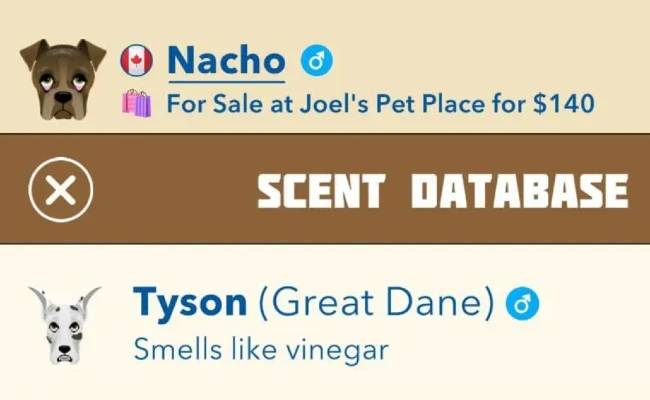 BitLife Dogs: Tyson riecht offenbar nach Essig