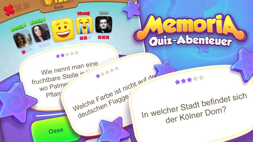 Memoria ist ein cooles Quiz-Abenteuer mit über 100.000 Fragen