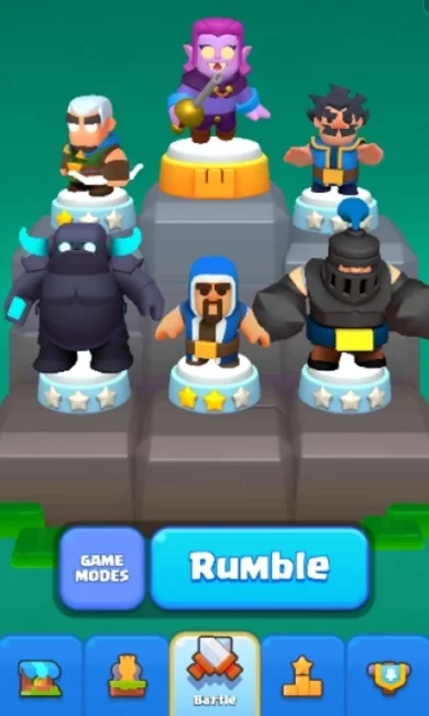 Rumble ist einer von 2 Spielmodi im Spiel Clash Mini