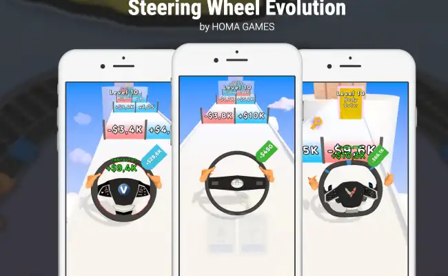 Steering Wheel Evolution: In dem Gratisspiel sammelt ihr Lenkräder