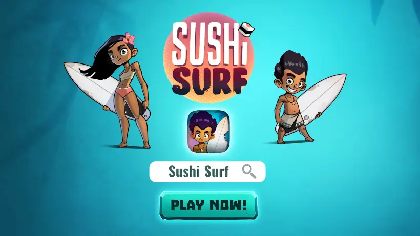 Spielt jetzt kostenlos Sushi Surf