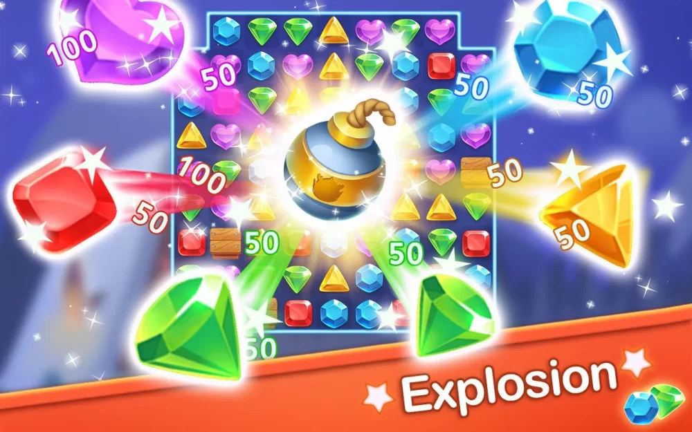 Jewel Blast Dragon hat 20 neue Levels Jewel Blast Dragon ist ein cooles Match 3-Spiel