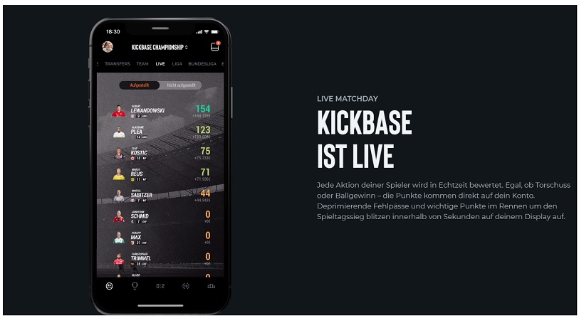 Kickbase läuft auch 2022 wieder auf Hochtouren