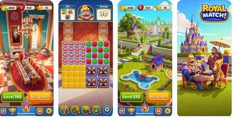 Der Vergleich von iOS- und Android-Spielen: Royal Match begeistert auf beiden Systemen gleichermaßen