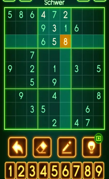 Es gibt auch eine gute Sudoku-Version im Spiel
