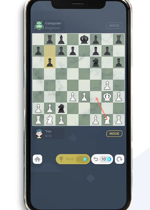 Die besten Schachspiele für Smartphones: So schaut die App auf dem Smartphone aus