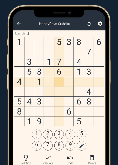 Sudoku kostenlos - mit dabei ist auch diese App