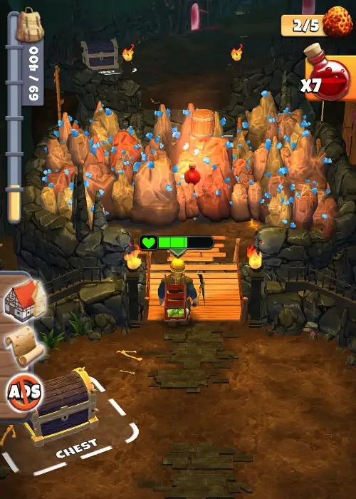 Mine and Slash: Screenshot aus meinem Spiel