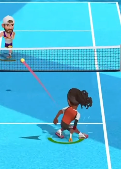 Mini Tennis macht viel Spaß, wenn man alle Schläge beherrscht