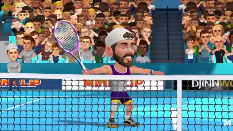 Ich schwinge täglich meinen Schläger in Mini Tennis von Miniclip