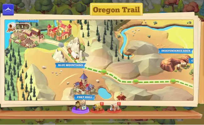 The Oregon Trail Boom Town: Ihr könnt jederzeit verfolgen, wo sich die Siedler gerade befinden
