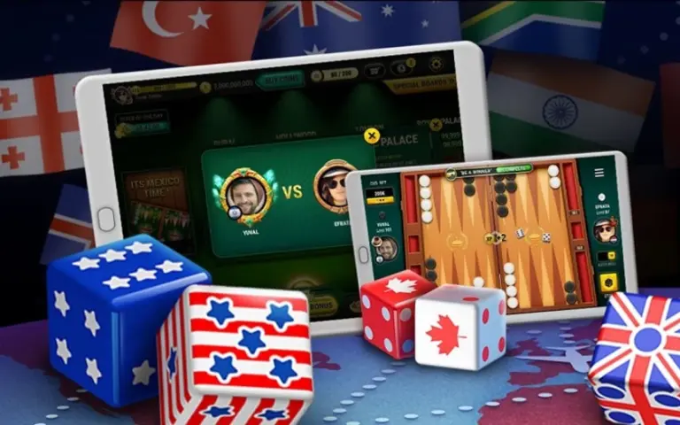Chattet bei einer Partie in Backgammon Live