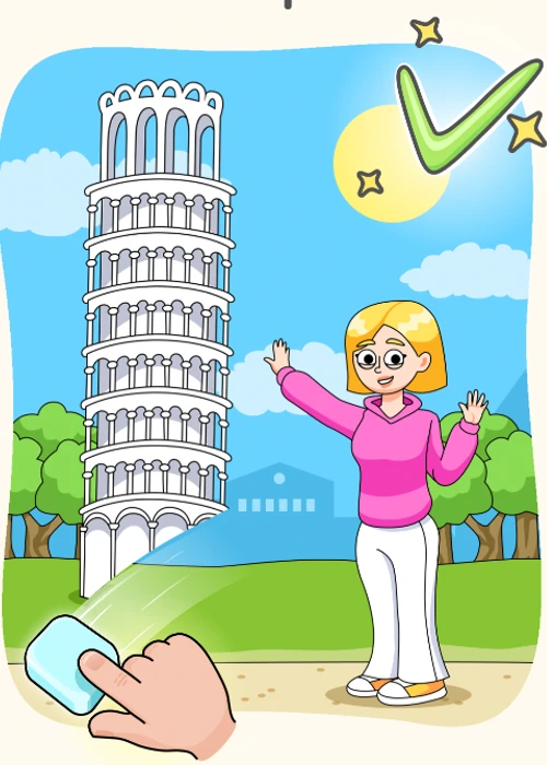 DOP 5- Delete one part - fotografiert den Schiefen Turm von Pisa