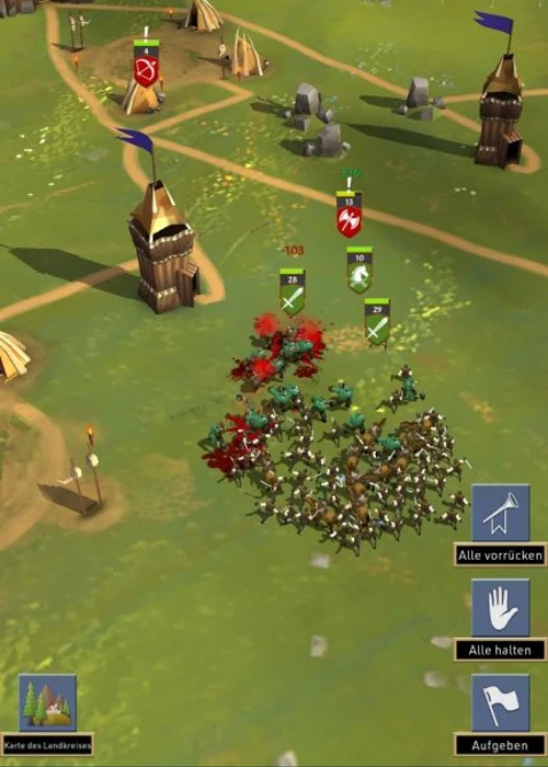 Kämpft mit euren Armeen um die Alleinherrschaft (Credit: Screenshot)