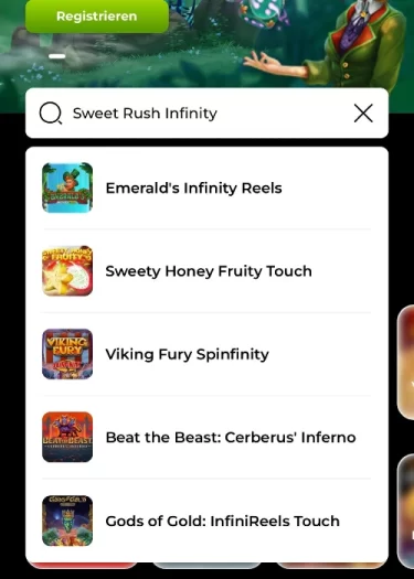 Kein Spiel heißt Sweet Rush Infinity