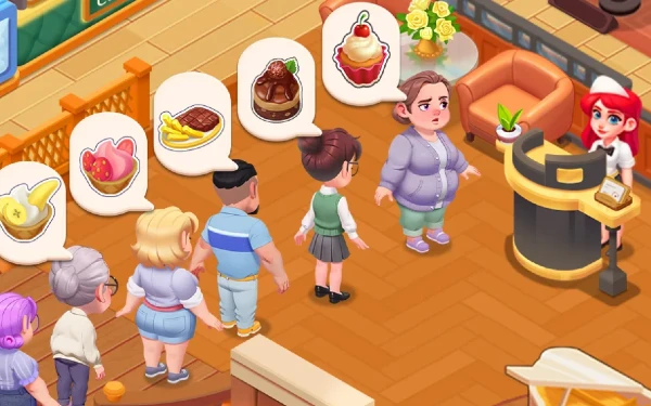 Achtet darauf, dass eure Gäste nicht unzufrieden werden (Screenshot Happy Diner Story)