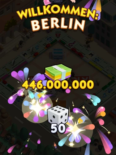 Monopoly GO: Bei jedem Levelaufstieg erhaltet ihr 50 Würfel