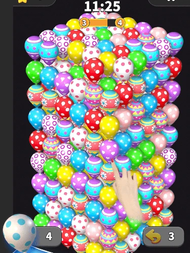 Balloon Master 3D Triple Match: Achtet bitte immer auf die Zeitvorgaben des Spiels