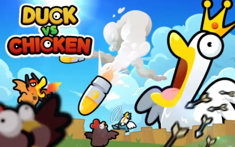 Ente versus Huhn ist ein schräges Merge-Verteidigungsspiel mit 180 Level