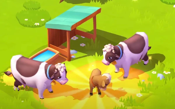 Die besten Spiele mit Tieren: In FarmVille 3 könnt ihr auch für Nachwuchs im Kuhstall sorgen