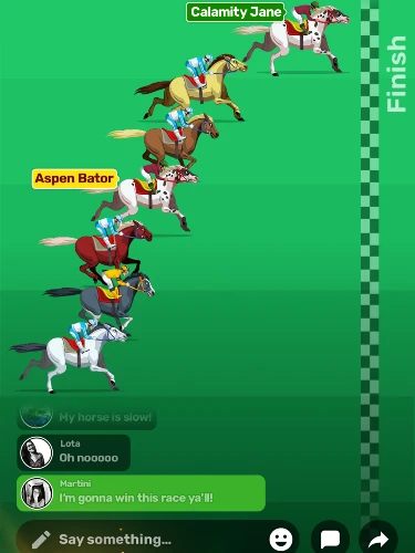 Horse Racing Hero lässt euch während des Spielens auch miteinander chatten