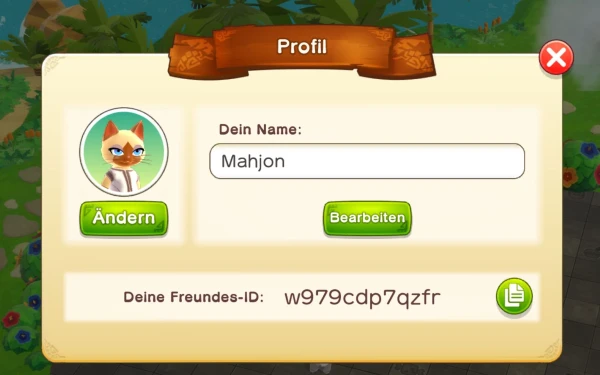 Gebt eure Freundes-ID an eure Freunde weiter