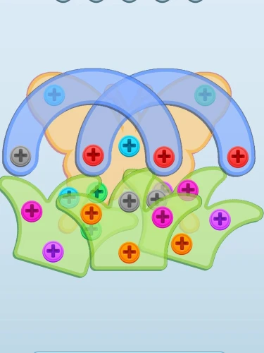 Scre Frenzy - löst die Schrauben und achtet auf die Farben