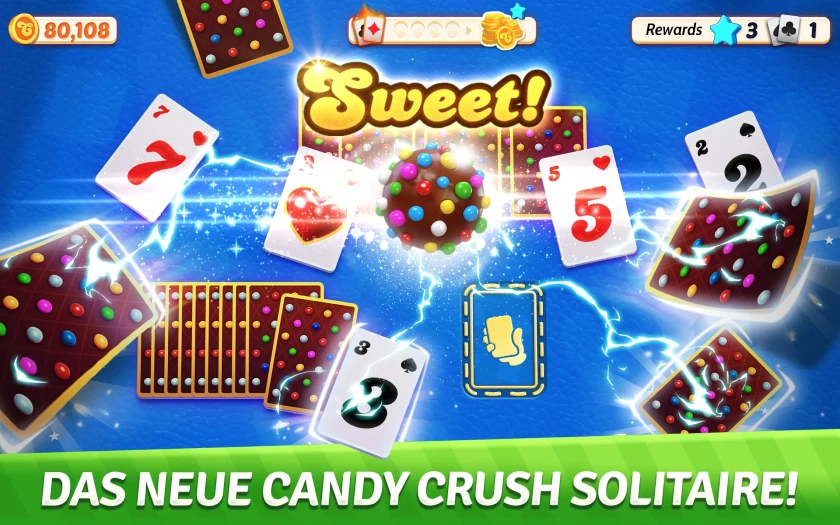 Candy Crush Solitaire hat jetzt einen Sommer der Liebe-Saisonpass 1 Candy Crush Solitaire von King
