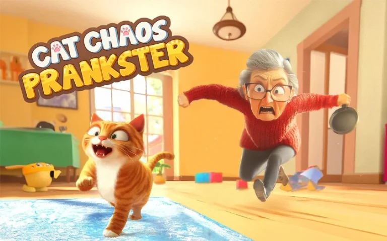 Die Oma in Cat Chaos Prankster ist nicht besonders nett!