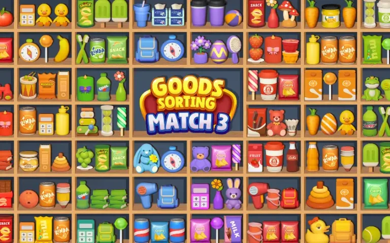 Löst in Goods Sorting Match 3 süchtig machende Sortierpuzzles!