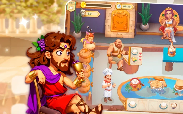 Greek Kitchen Frenzy – Dionysus ist hektischer als andere Gamehouse-Spiele