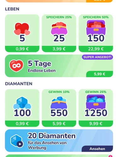 Trivia Spin bietet In-App-Käufe