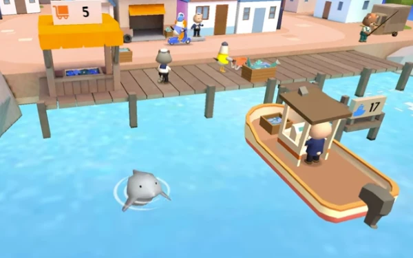 Grafisch ist das Game Idle Fishing Village Tycoon ganz süß