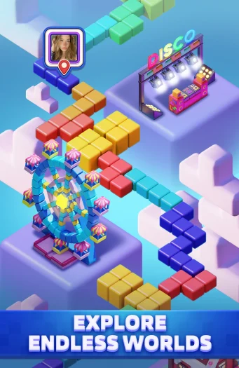Ein offizieller Screenshot des Spiels Tetris Block Party (Credit: Playstudios)