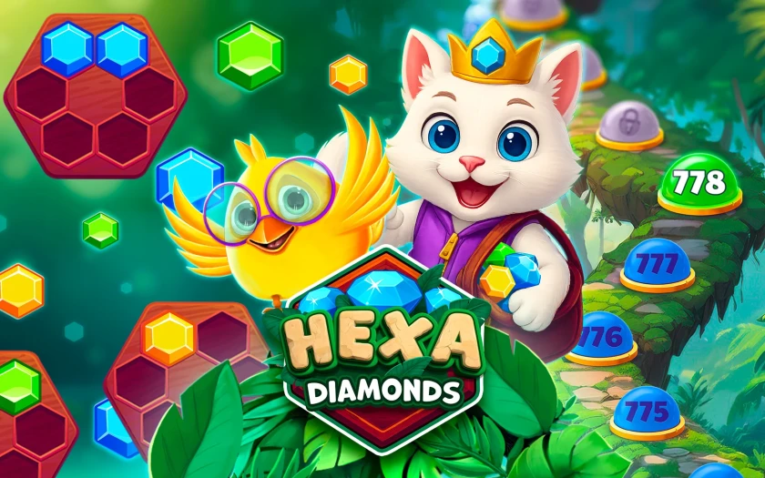 So spielt ihr das schöne Spiel Hexa Diamonds besser als andere