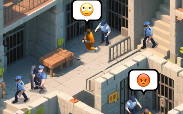 Lands of Jail: Ihr könnt an den Emojis erkennen, wie sich eure Insassen aktuell fühlen