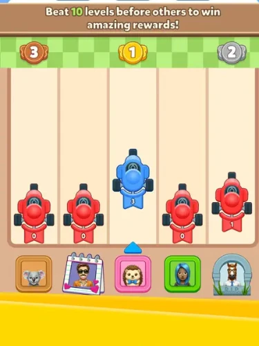 Fordert in Connect Master - Match Puzzle  immer wieder andere SpielerInnen heraus