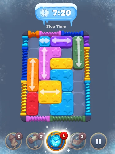 Drama-Block ist ein episches Puzzle, das eure Kreativität fördert 3 Manchmal kannst du das Spielfeld von Drama-Block auch einfrieren lassen